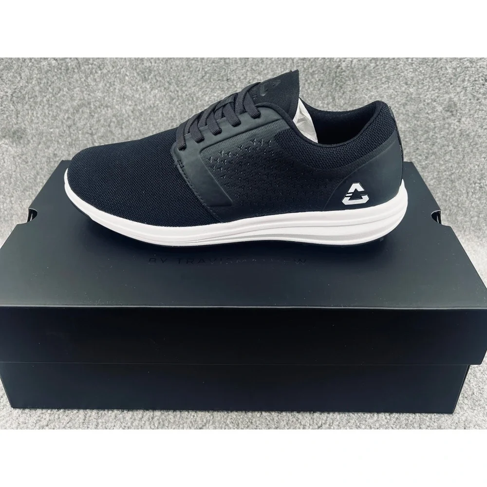 Travis‎ Mathew The Moneymaker Golf Shoes Mens 8 Black Cuater Spikeless NEW